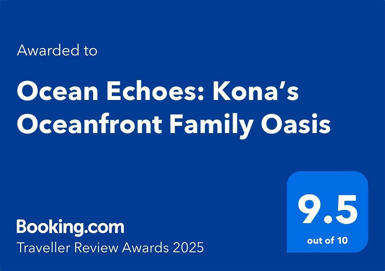 Casa de Férias Ocean Echoes: Kona'S Oceanfront Family Oasis Kailua-Kona